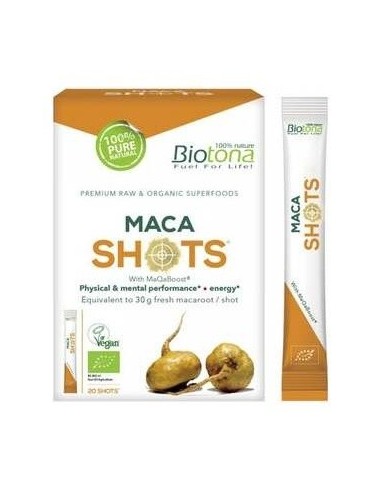 Maca Raw 20Shots. Bio Sg Vegan** de Biotona