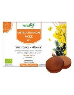 Pastillas Blandas Para La Voz 24Gominolas Bio de Herbalgem 2