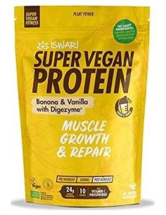 Super Vegan Protein Fitness Platano-Vainilla 350Gr de Iswari 2