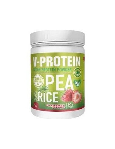 V-Protein Fresa 1Kg.** de Gold Nutrition
