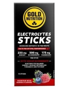 Electrolytes Wild Berries 10Sticks. de Gold Nutrition 2