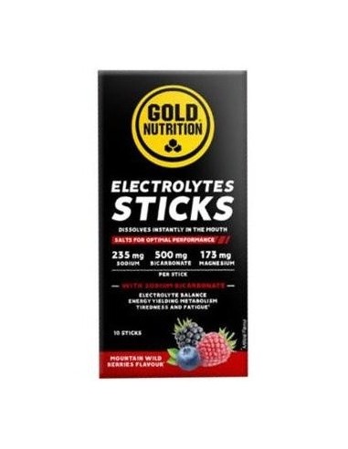 Electrolytes Wild Berries 10Sticks. de Gold Nutrition