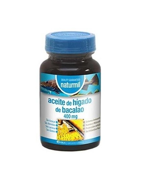 Aceite De Higado De Bacalao 400Mg. 45Perlas de Dietmed