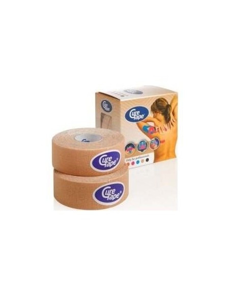 Cure Tape Natural Vendaje Neuromu(2,5Cm X 5M) 2Ud. de Cure Tape