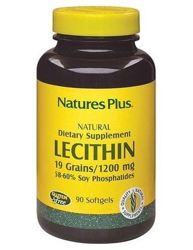 Lecitina Soja 1200 Mg 90  Perlas de Natures Plus