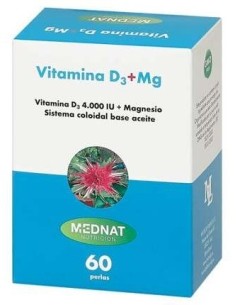 Vitamina D3 + Magnesio 60Perlas de Mednat 2