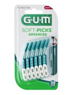 Cepillo Interdental Soft Picks Largo 30Un Azul de Gum 2