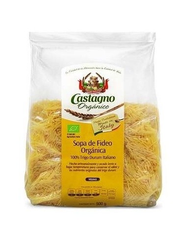 Fideos Finos De Trigo Duro 500 gramos Eco de Castagno