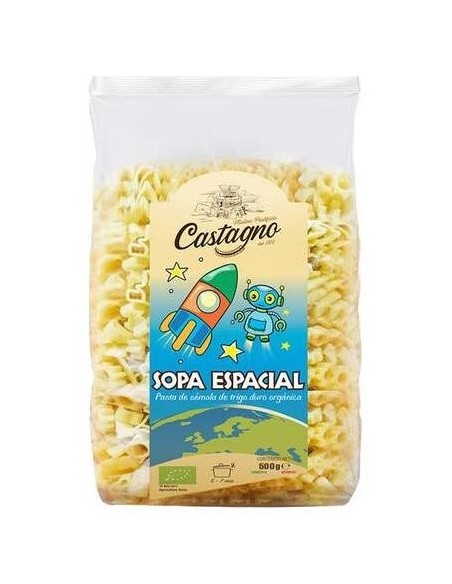 Mix Galactic Pasta Infantil Con Figuras 500 gramos Eco de Castagno