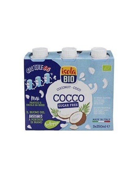 Bebida Vegetal De Coco 3Udsx250Ml. Bio Sg Vegan de Isola