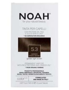 Tinte Capilar Castaño Claro Dorado 5.3 140Ml. de Noah 2