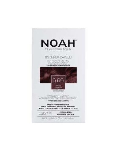 Tinte Capilar Castaño Rojo Intenso 6.6 140Ml. de Noah