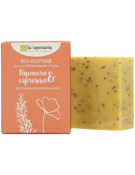 Jabon En Pastilla Amapola Y Cipres 100Gr. de La Saponaria