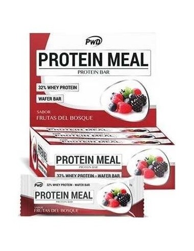 Protein Meal Barritas Frutas Del Bosque 12Uds. Pwd Nutrition