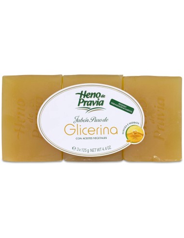 Jabon Heno Glic 3 Pastillas 125Gr de Heno De Pravia