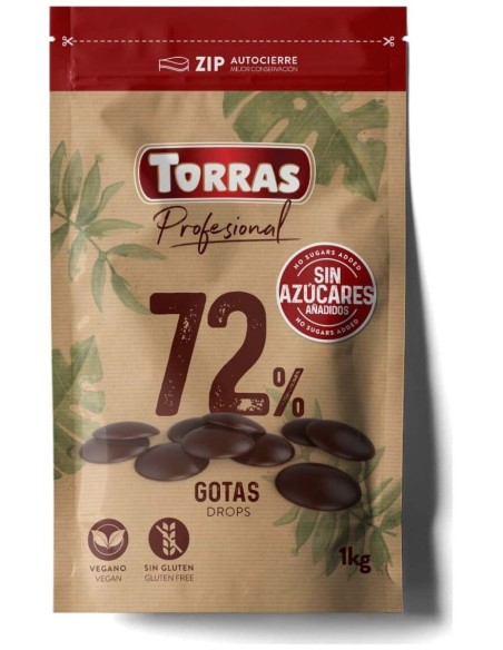 Gota 72% Cacao 1Kg de Torras