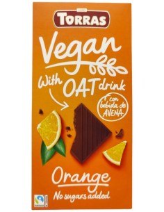 Chocolate Con Bebida Avena-Naranja 100Gr Vegan de Torras 2