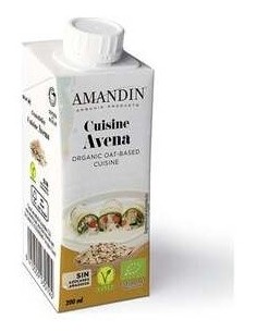 Cuisine Crema De Avena 200Ml 24Uds. Bio de Amandin 2