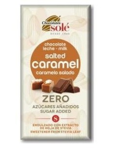 Chocolate Con Leche Caramelo Salado Y Stevia 100Gr de Chocolates Sole 2