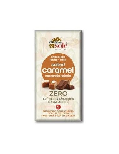 Chocolate Con Leche Caramelo Salado Y Stevia 100Gr de Chocolates Sole