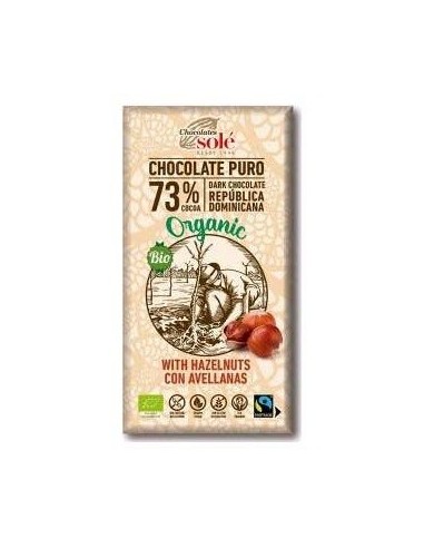 Chocolate Negro 73% Con Avellanas 150G Eco Sg Vega de Chocolates Sole