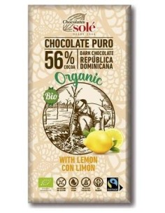 Chocolate Negro 56% Con Limon 100Gr. Eco Sg Vegan de Chocolates Sole 2