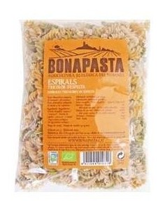 Espirales Tricolor De Espelta 500 gramos Eco de Bonapasta 2
