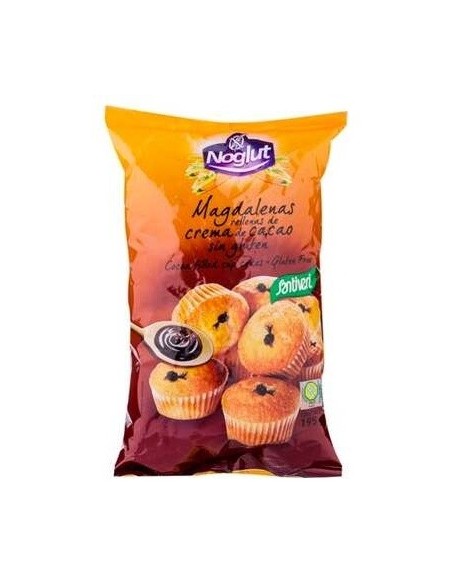 Noglut Madalenas Rellenas De Cacao 195Gr. de Santiveri