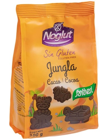 Noglut Galletas Jungla Cacao 100Gr. de Santiveri