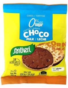 Tortitas De Maiz Con Choco Con Leche 2Ud 25Gr S/A de Santiveri 2