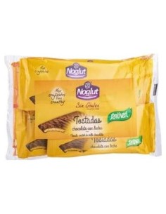 Noglut Tostadas Bañadas Con Chocolate Leche 102Gr de Santiveri 2