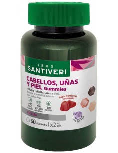 Cabellos Uñas Piel 60 Gummies de Santiveri 2