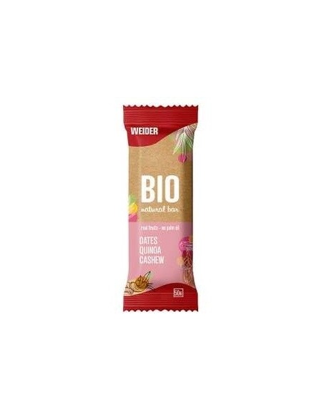 Bio Natural Bar Barritas Datil-Quinoa-Anacardo 20U de Weider