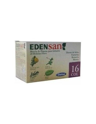 Edensan  Col 16  Envase 20 Filtros(20 Infusiones) de Edensan®