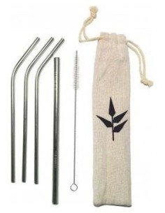 Banbu Set Pajitas De Bambu+Limpiador 4Uds. de Banbu 2