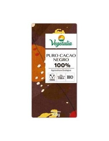 Chocolate Negro 100% 100Gr. Bio Ccpae de Vegetalia