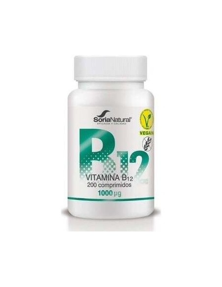 Vitamina B12 Liberacion Sostenida 250Mg 200C Vegan de Soria Natural