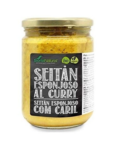 Seitan Esponjoso Al Curry 375Gr. de Soria Natural