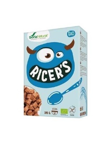 Ricers Cereales Cacao Y Avellanas 375G Bio Vegan de Soria Natural