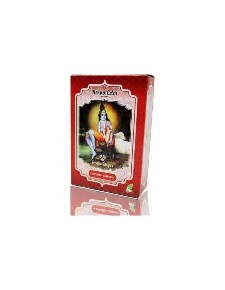 Henna Polvo Castaño Cobrizo 100Gr. de Radhe Shyam