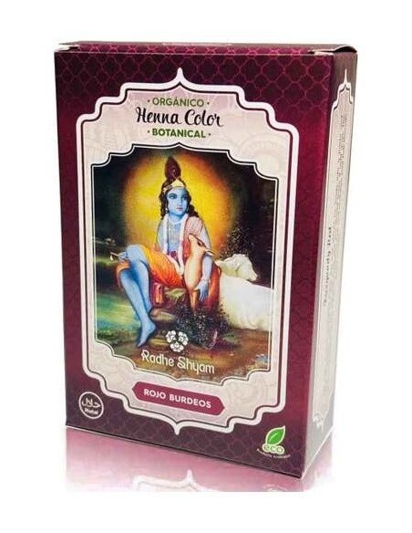 Henna Polvo Botanicals Rojo Burdeos 100Gr. de Radhe Shyam