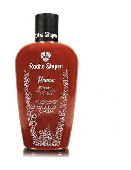 Balsamo Acondicionador Henna Color Caoba 400Ml. de Radhe Shyam