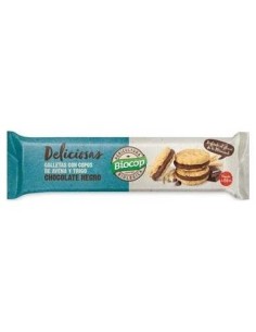 Galleta Deliciosas Rellena Chocolate Negro 150Gr de Biocop 2
