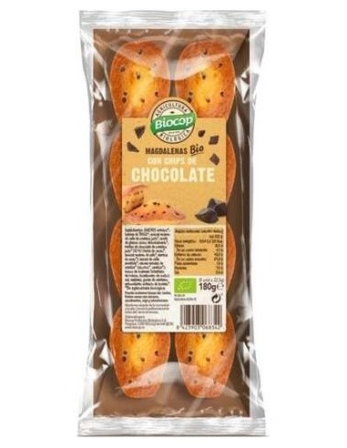 Madalenas Chips Chocolate 180Gr. Bio de Biocop