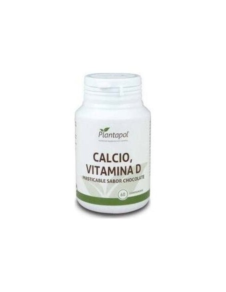 Calcio+Vit.D Sabor Chocolate 60Comp. Masticables de Plantapol