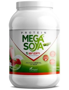Protein Mega Soya Proteina De Soja Nata-Fresa1Kg. de Plantapol 2