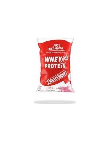 Whey Gold Protein Fresa Bolsa 500Gr. de Nutrisport