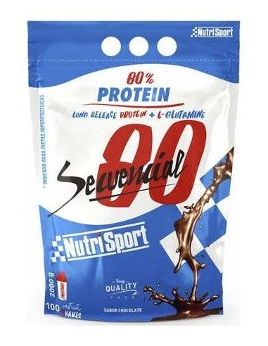 Secuencial 80 Chocolate Bolsa 2Kg. de Nutrisport