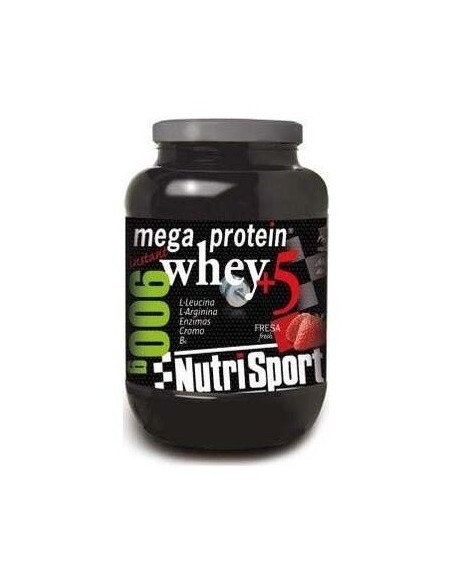 Mega Protein 5 Whey Vainilla 900Gr. de Nutrisport