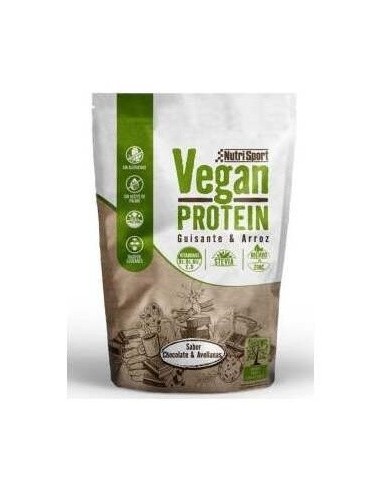Vegan Protein Chocolate-Avellana Bolsa 468Gr de Nutrisport